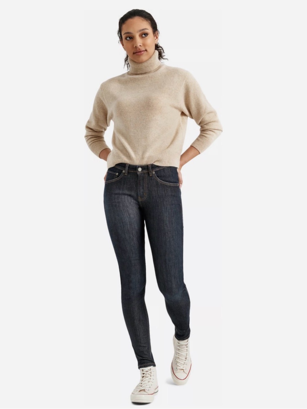 DU/ER Women's Stay Dry Fireside Skinny Jeans 29x31 Fleece Lined
